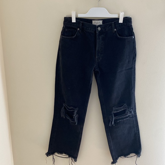 Free People Maggie Mid-Rise Straight-Leg Jeans - Picture 2 of 4